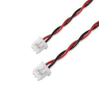 Buy cheap JST Wire Harness XHP-2 Connector cable 22AWG UL1007 Black Red 2P Glued Cable product
