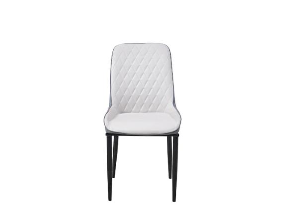 Buy cheap Minimalist Wrought Iron Leather Upholstered Dining Chair from wholesalers