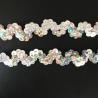 Buy cheap Silver Leiser Sequin Ric Rac Ribbon 1cm from wholesalers
