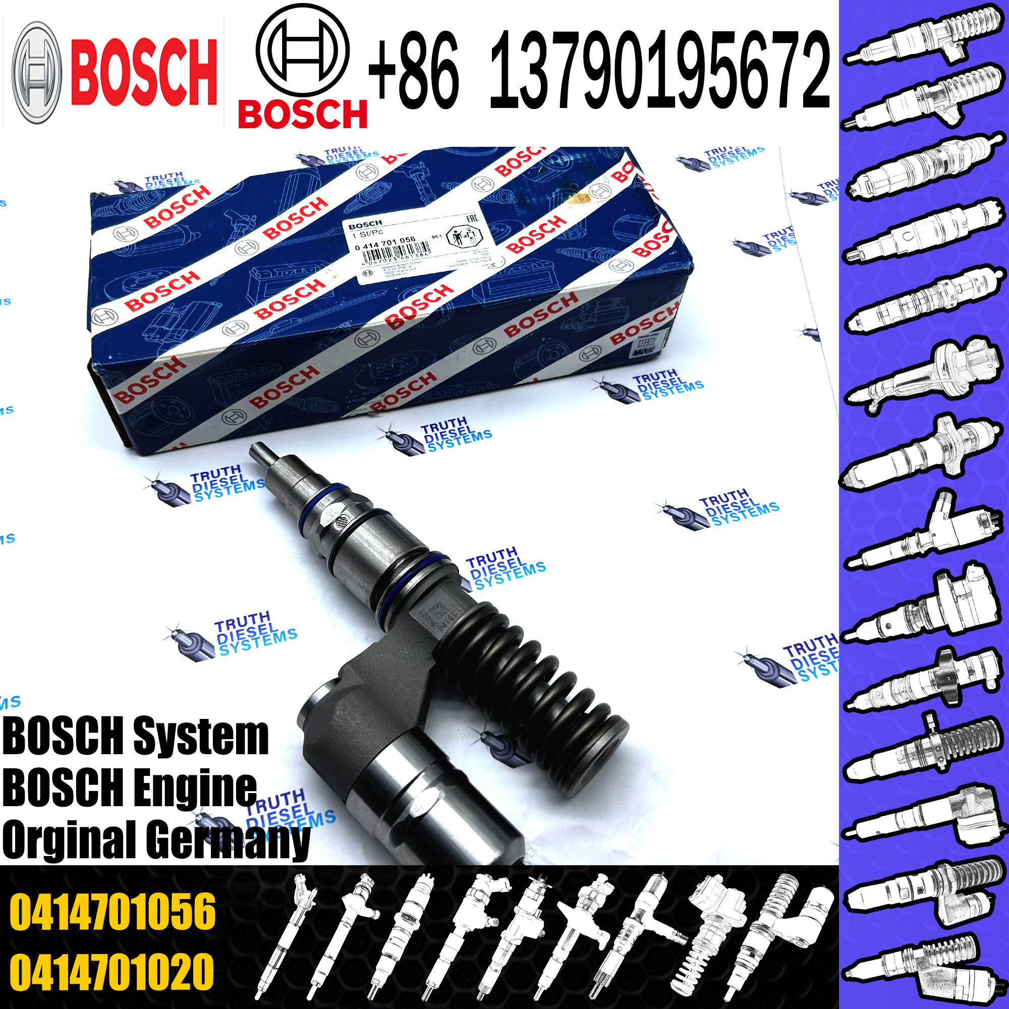High Quality Diesel Fuel Unit Injector 0414701029 0414701030 0414701058 For SCANIA 1478643 1478648 579254