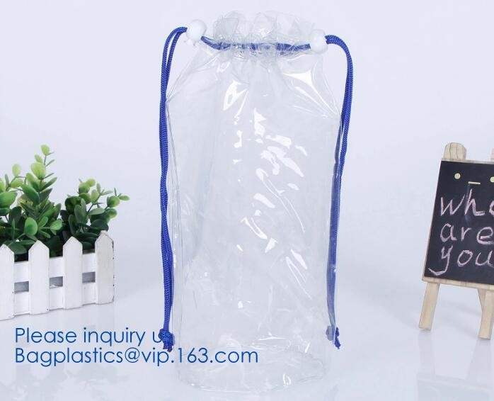 Double waterproof Drawstring Poly Plastic Bags Reusable red pe small drawstring bags Eco-Friendly Waterproof Cartoon Ani