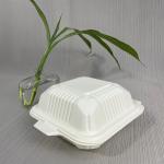 Biodegradable food container disposable take away cornstarch clamshell food