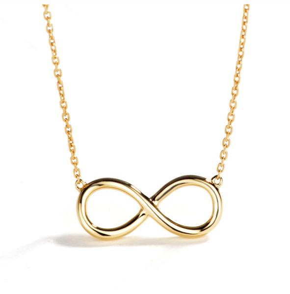 Buy cheap 15mm 18K Gold Diamond Necklace Eternity Love 1.6 Grams 1 Carat from wholesalers