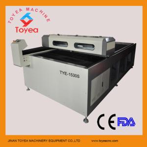 China Carbon steel MDF CO2 Laser Cutting machine with 150W RECI laser tube  TYE-1530 on sale