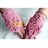 Buy cheap Fashion Style Ladies Knitted Fingerless Winter Thermal Warm Hand Warmer Faux Rabbit Fur Mittens Luvas Gloves from wholesalers
