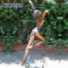 Buy cheap Outdoor garden decoration, a bronze statue of a beautiful woman dancing at the size of a real person from wholesalers