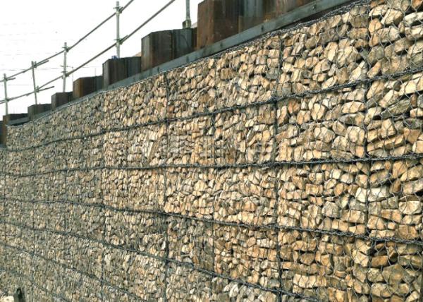 High Strength Easy Install Galvanized Gabion Mesh For Landscape Retaining
