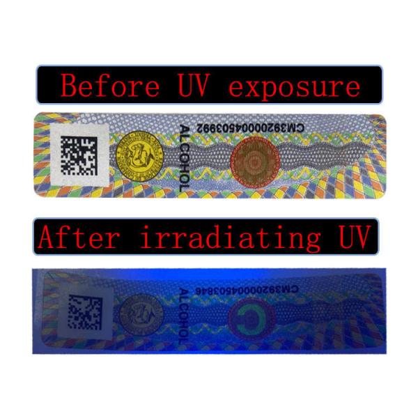 Buy cheap CDR Customized Wine Label Stickers Anti Counterfeit Fluorescent from wholesalers