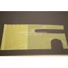 Buy cheap Durable Yellow Polythene Colored Disposable Poly Aprons For Food Industry from wholesalers