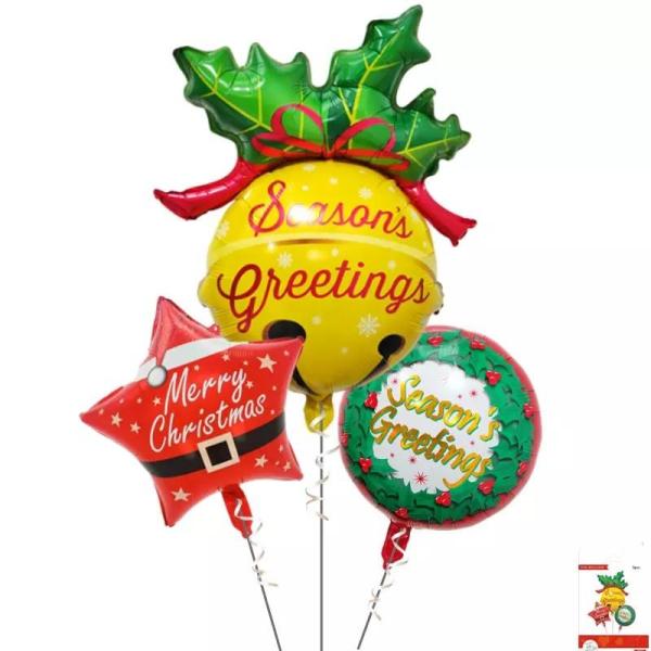 Buy cheap Wholesal New 2023 Christmas Hat Bell Gift Box Aluminum Film Balloon Merry Christmas Party Event Background Decoration from wholesalers
