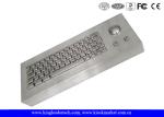 63 Keys Industrial Dustproof Keyboard Desktop With 304 Stainless Steel Trackball