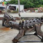 Theme Park Lifelike Animatronic Dinosaur Life Size Animatronic Ankylosaurus
