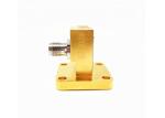 WR42 K 2.92mm Waveguide To Coaxial Adapter Square Cover Grooved Flange