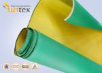 Fireproof Curtains PU Coated Glass Fibre Fabric For Air Distribution System 0