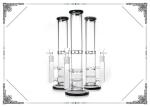 Buy cheap Straight Glass Water Pipe Turbine Percolator Smoking Bongs Honeycomb Pec Hookah from wholesalers