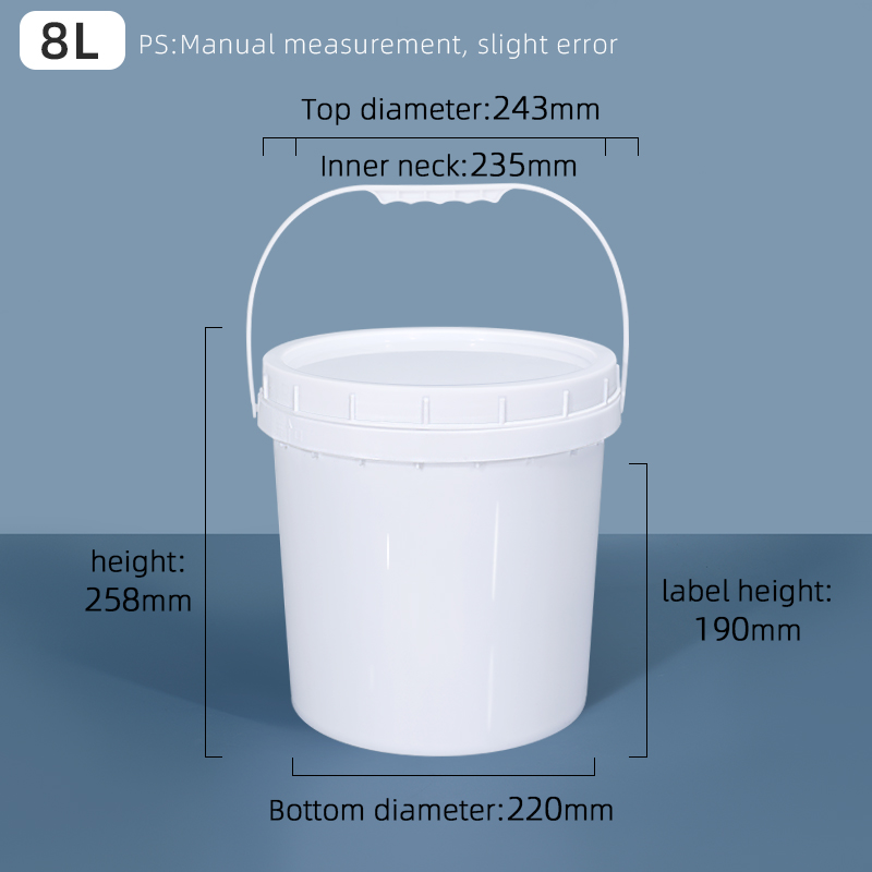 Sample Supplied as the Photo Food Grade 5 Gallon 20L Plastic Bucket With Screw Lid