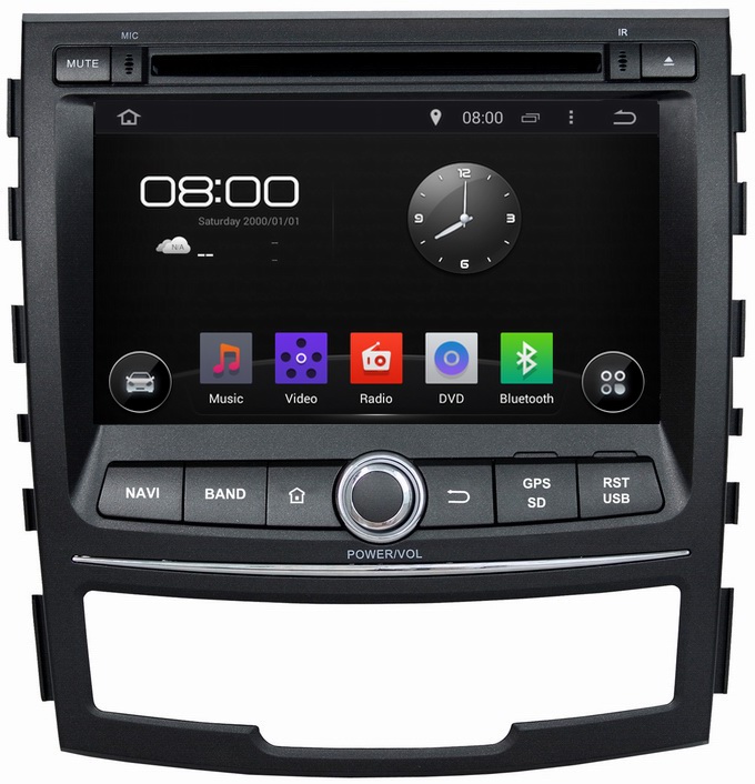 Ouchuangbo Auto GPS Satnav DVD System for Ssangyong Korando 2010-2013 Android 4.4 Radio Pl