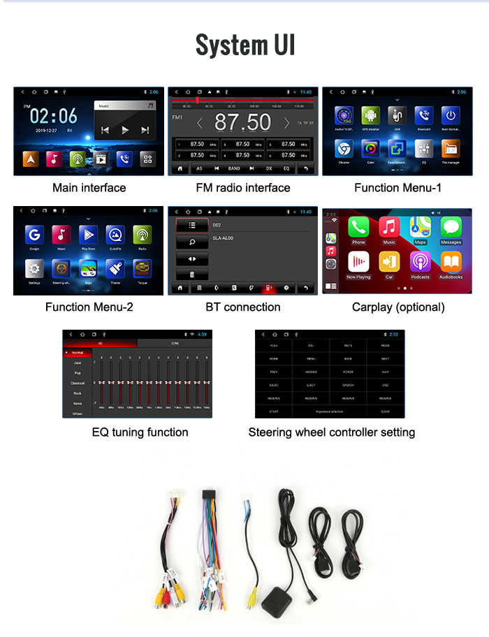 2GB 32GB Kia Touch Screen Radio Android 10 For KIA Sportage 2010-2015