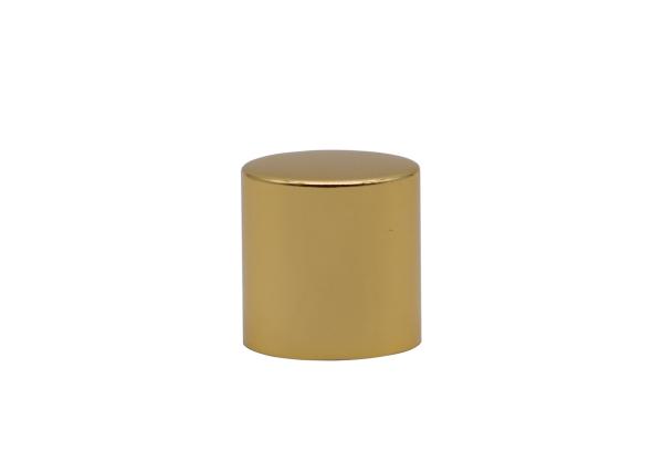 Buy cheap Gold Add Weight Aluminum Perfume Bottle Caps With Inner Plastic Black Cap from wholesalers