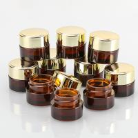 Buy cheap 10g Brown Gold Cover Single Layer Eye Cream Essence Cosmetic Packaging Container product