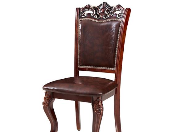 Buy cheap Baking Lacquer Carving Upholstered Restaurant Dining Chairs from wholesalers