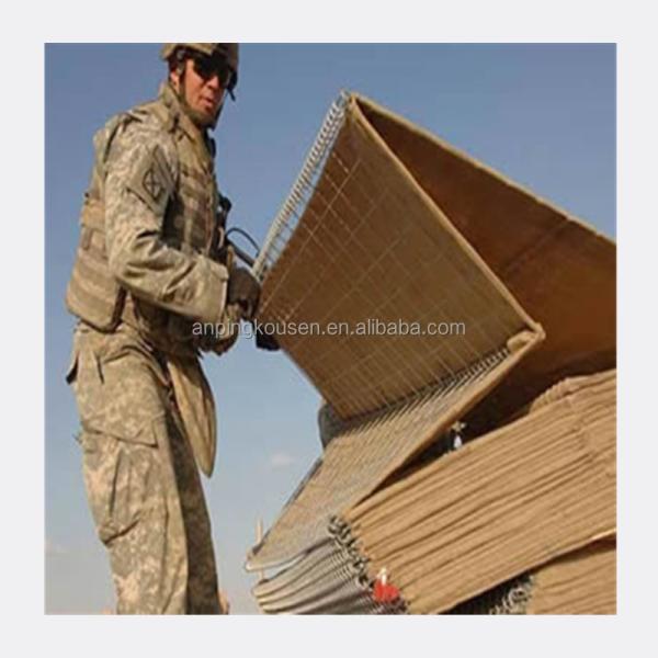 Easily Assembled Galvanized Sand Container Defense Wall Barriers by Welded