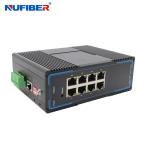 8 UTP POE Port Managed Network Switch Gigabit Industrial Din Rail 48V