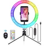 Led Rgb Fill Light Adjustable 2700k-7000k 11w Remote Control for Live Video