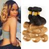 Buy cheap 1B / 30 Two Tone Ombre Human Hair Extensions Brazilian Loose Wave Hair Weave from wholesalers