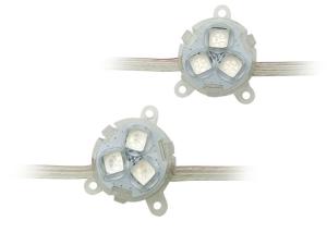 Buy cheap DC 12V IP65 Mini Full Color Pixel Led Lamp 30mm Holidays Light With Lens from wholesalers