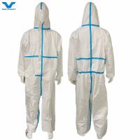 Buy cheap VPT634 Cat 3 Type 4 5 6 Heat Sealed Tape Seam Disposable Coverall with CE product