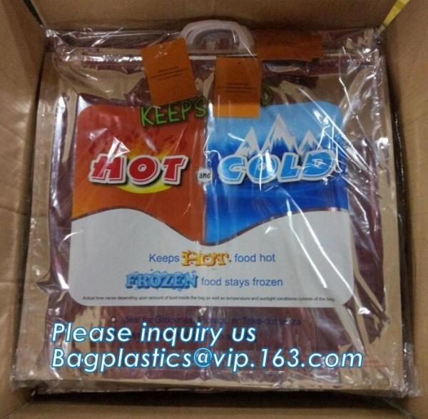 Buy cheap Custom food grade insulated aluminum foil thermal pizza bag,Reusable aluminium foil thermal insulation material cooler b from wholesalers