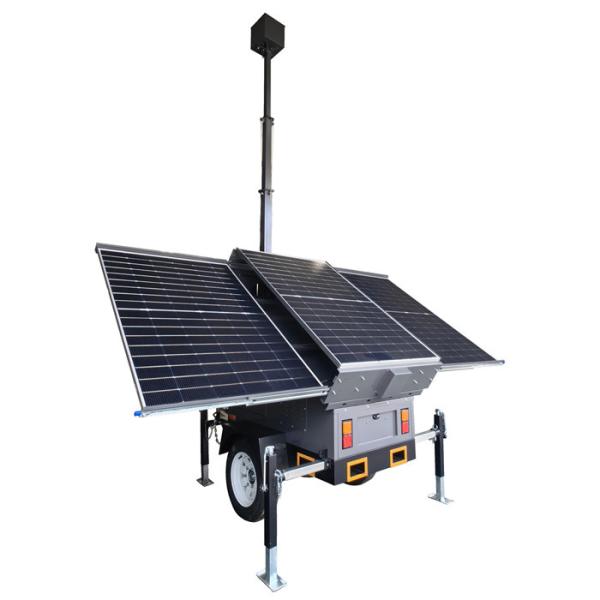 Buy cheap Solar Power Trailer Solar Surveillance Trailer For Bank Supermarket Hotel Monitoring from wholesalers