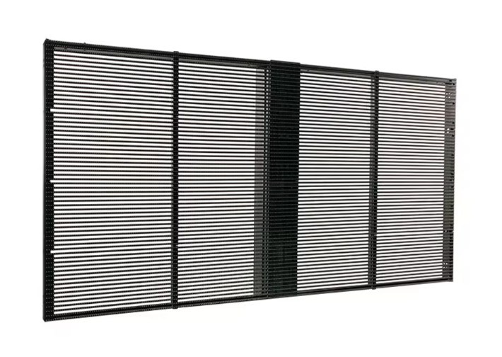 Transparent Led Screen Outdoor Fixed LED Screen Definition Transparent Display 100000 Hours Lifetime With 14 Gray Scale