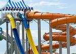 Water Park Spiral Colorful Water Slide Safety Steel Bracket For Aqua Park