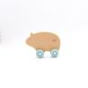 Buy cheap BPA Free Imported Beech Wooden Silicone Teether Customized Colors from wholesalers