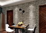 3D Brick Effect Washable Vinyl Wallpaper For House Decoration , 0.53*10M size