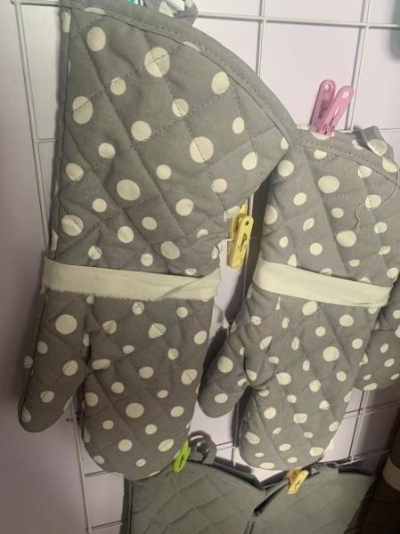 Buy cheap Kitchen Baking Cotton Oven Mitts Oven Gloves Heat Resistant Professional from wholesalers