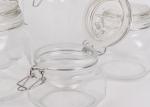 Clear Airtight Glass Jars With Steel Locking Lid Transparent Color