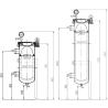 Buy cheap Max working pressure 300Psi Industrial Water Purification Equipment 2 Bag Size from wholesalers