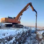 25-100 Lpm Flow Hydraulic Earth Auger For T1.5-35T Excavator And 300-1500mm Max