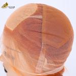 Orange Realistic Human Hair Wigs Full Lace 27 honey blonde 180% Density