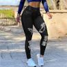Buy cheap Yoga Tights Leggings Jean Yoga Pants High Waist Faux Denim Stretch Pencil Bottoming Casual from wholesalers