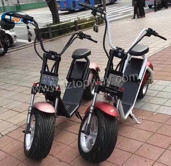Buy cheap new products big two wheels Citycoco 1000W 60V electric scooter from wholesalers