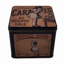 Buy cheap FDA Large Square Cookie Tin With Removable Lid Cookie Biscuit Cake Tin Packaging from wholesalers