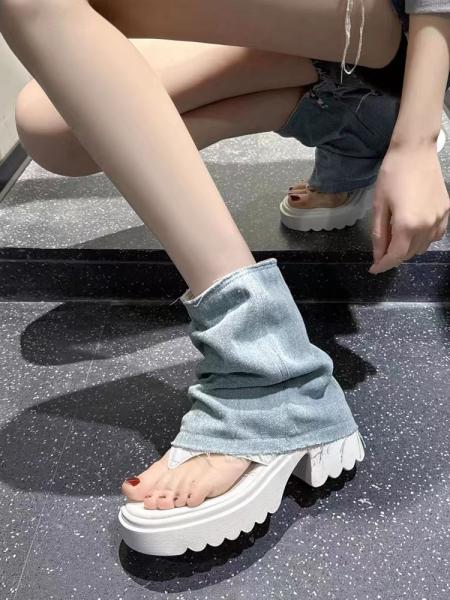 Buy cheap German Sole Leather Roman Sandals Solid Pattern Pull On Closure from wholesalers