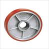Buy cheap pallet jack PU steering wheels 180mm from wholesalers