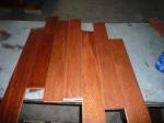 Oak Solid Flooring .Flat Surface,UV lacquer， Gunstuck Color