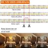 Buy cheap 120 Leds Double Row LED Strip for Hotel Bathroom Mirror 12V 5MM 2835 Mirror Warm White from wholesalers