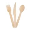 Buy cheap Eco-Friendly Cutlery Bamboo Raw Material Disposable Tableware Set Knife Forks Spoons from wholesalers